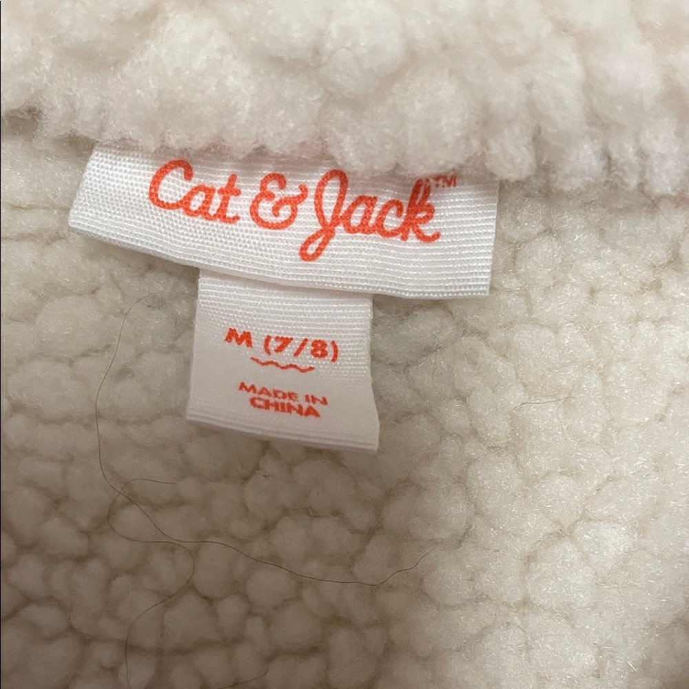 NWT Cat & Jack Rust Corduroy Jacket with Sherpa Collar - Picture 2 of 6